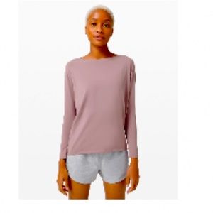 Lululemon Back In Action Long Sleeve - Lavender - Size 12